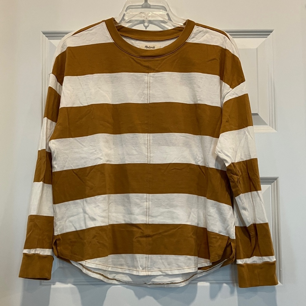 Madewell (Re)sourced Cotton Newville Tee in Lindell Stripe